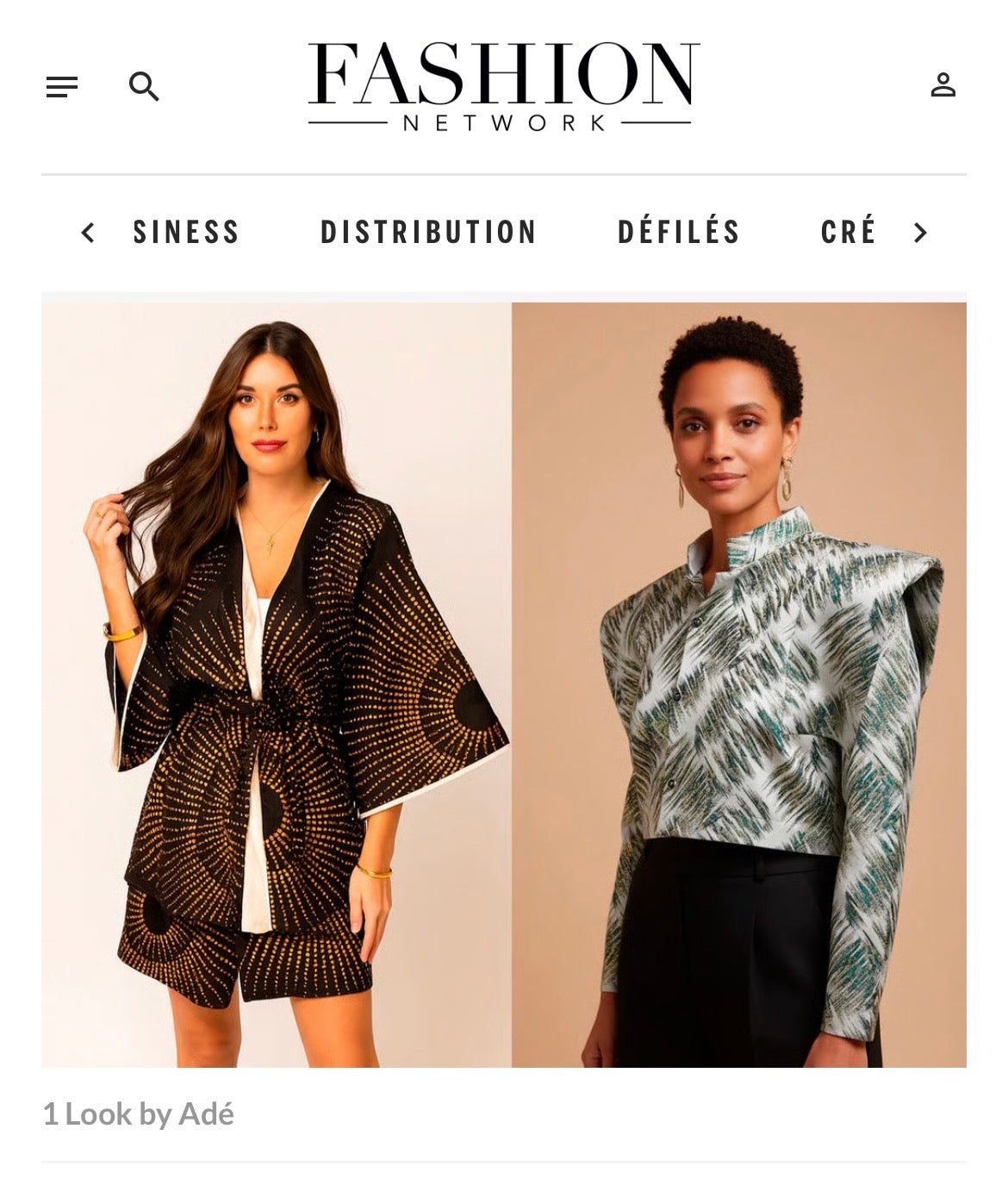 1Look By Adé citée dans FashionNetwork : une reconnaissance sectorielle stratégique