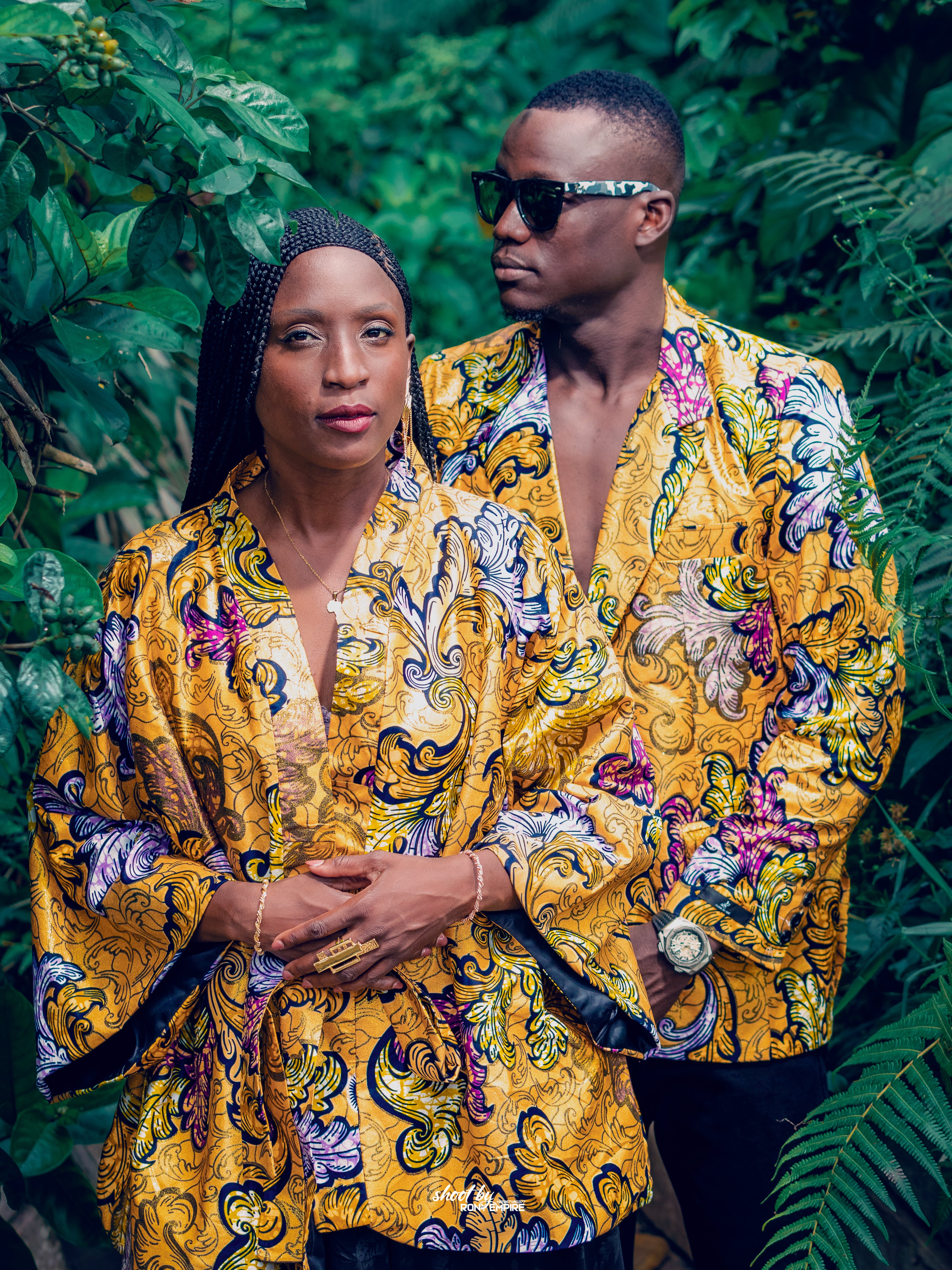 ADÚRÀ – Le kimono de la prière exaucée jaune et blazer