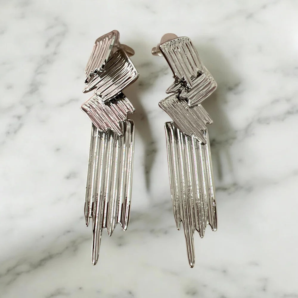 Boucles d’oreilles “Fracas” – Acier Inoxydable