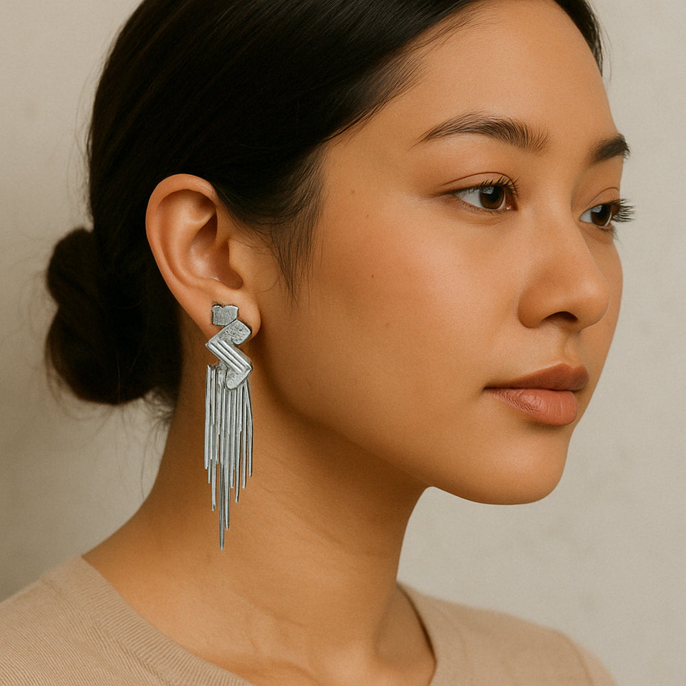 Boucles d’oreilles “Fracas” – Acier Inoxydable