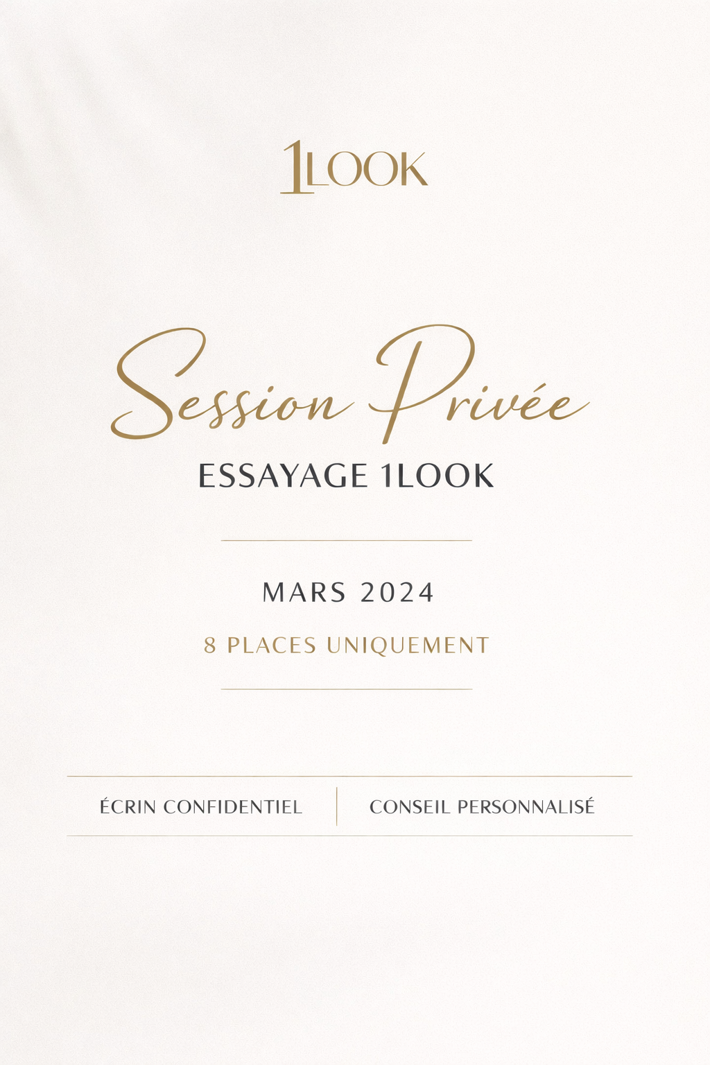 Session Privée Essayage 1Look – Réservation