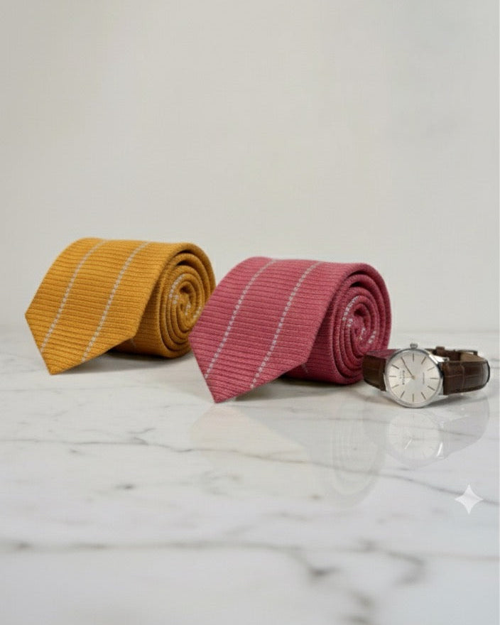 Cravate ORÍKÌ en pagne tissé – 1Look By Adé