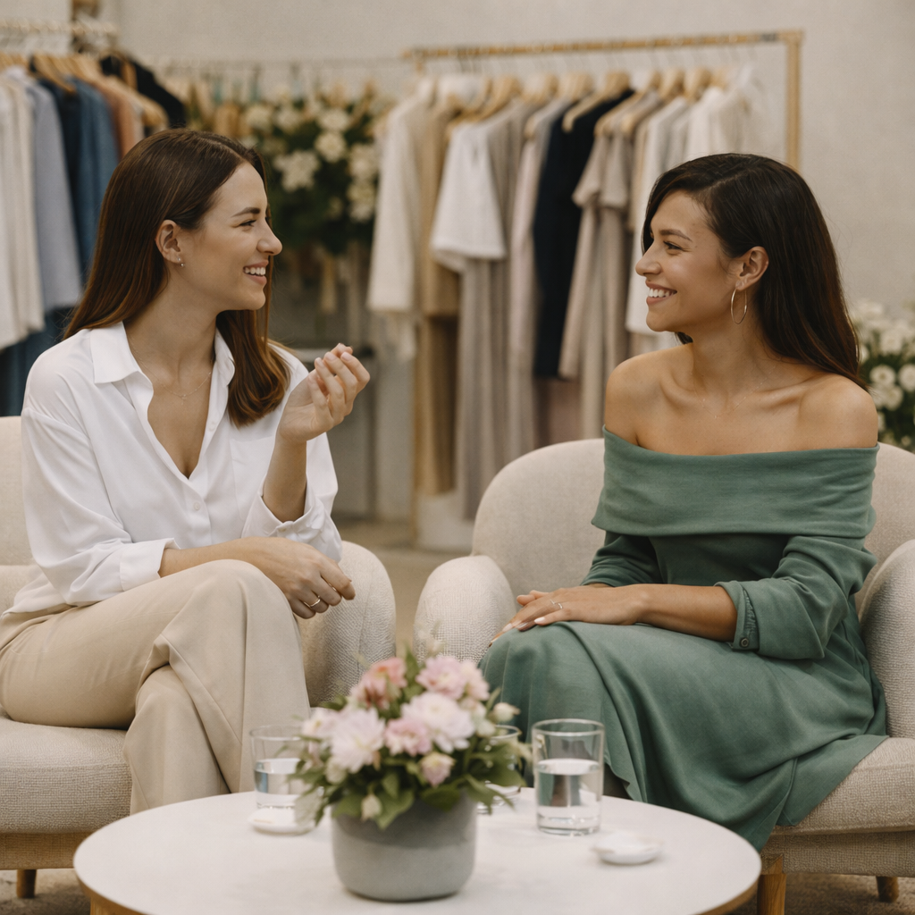 Séance privée de conseil en image lors de la Parenthèse 1Look Déclic, expérience premium au Showroom 1Look By Adé à Lyon