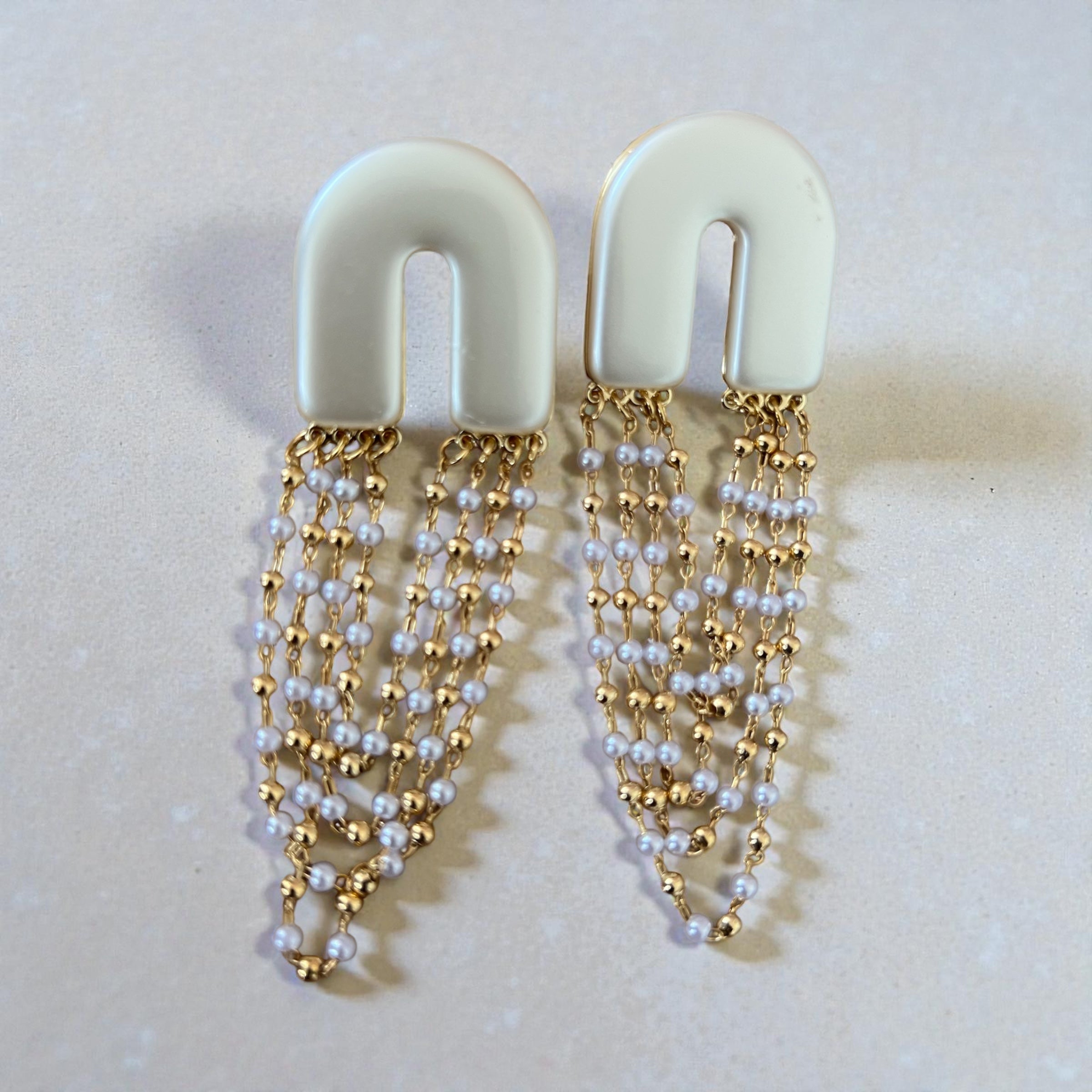 Boucles d'oreilles "ÌLẸ̀KÙN" en acier inoxydable