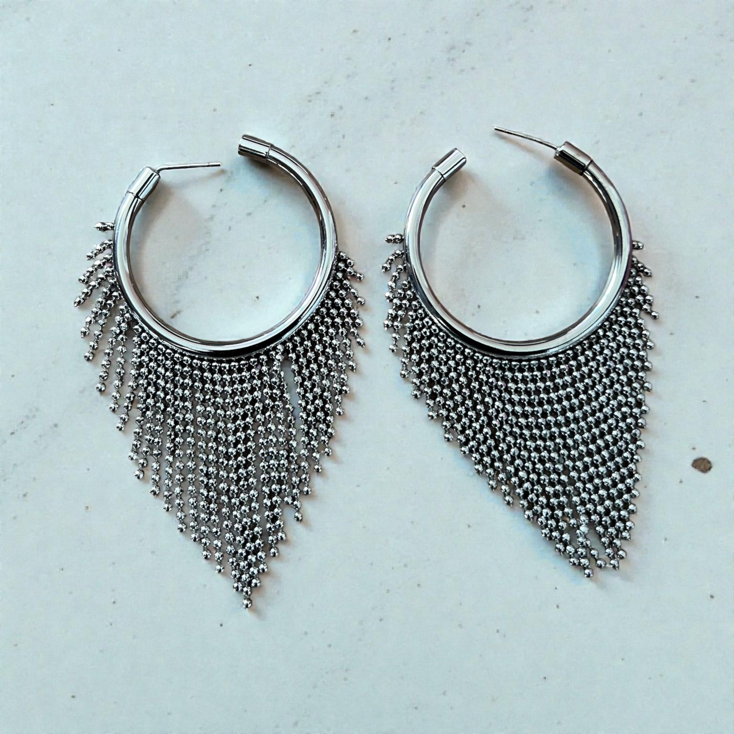 Boucles d'oreilles "ÌLÚKÚ" en acier inoxydable