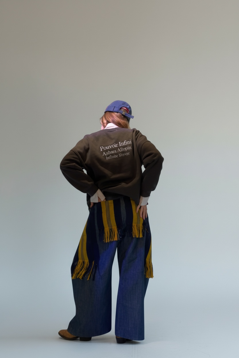 jean ASE ajustable jaune- vue dos 1Look By Adé