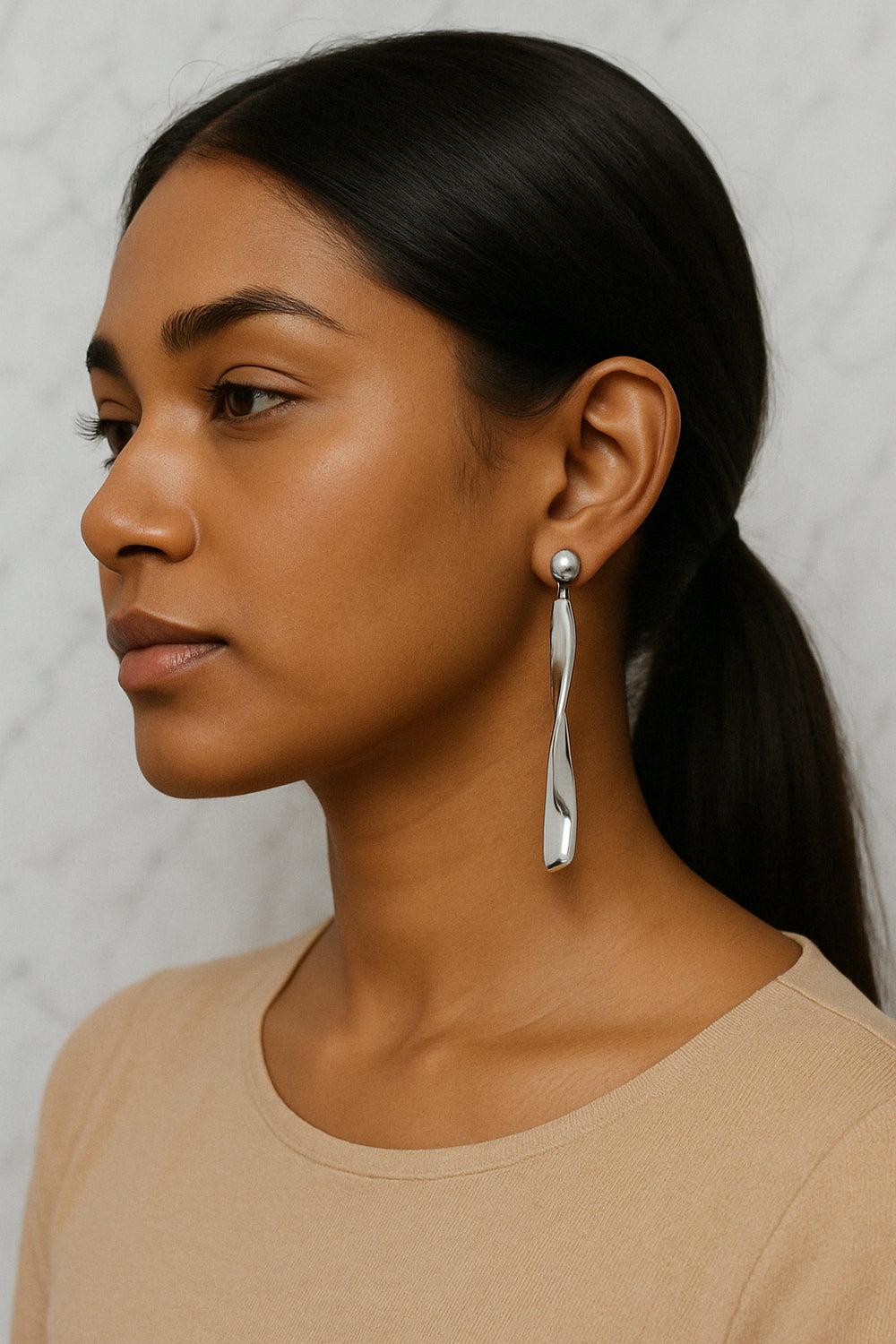 Boucles d’oreilles “Vibration” – Acier Inoxydable