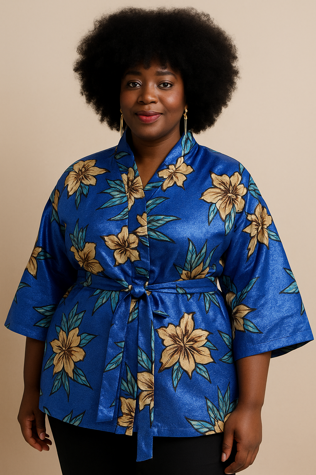 ADÚRÀ – Le kimono de la prière exaucée bleu