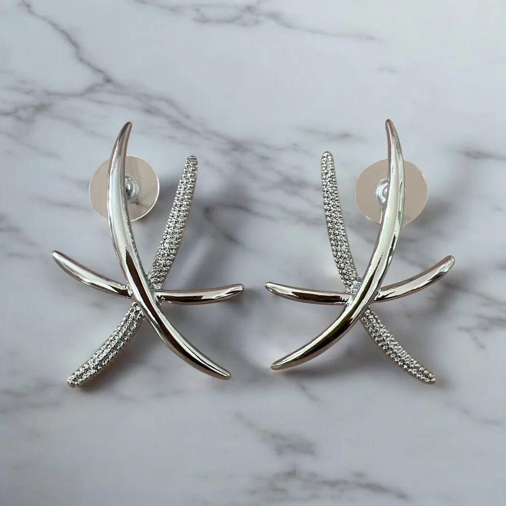Boucles d’oreilles “Comète” – Acier Inoxydable