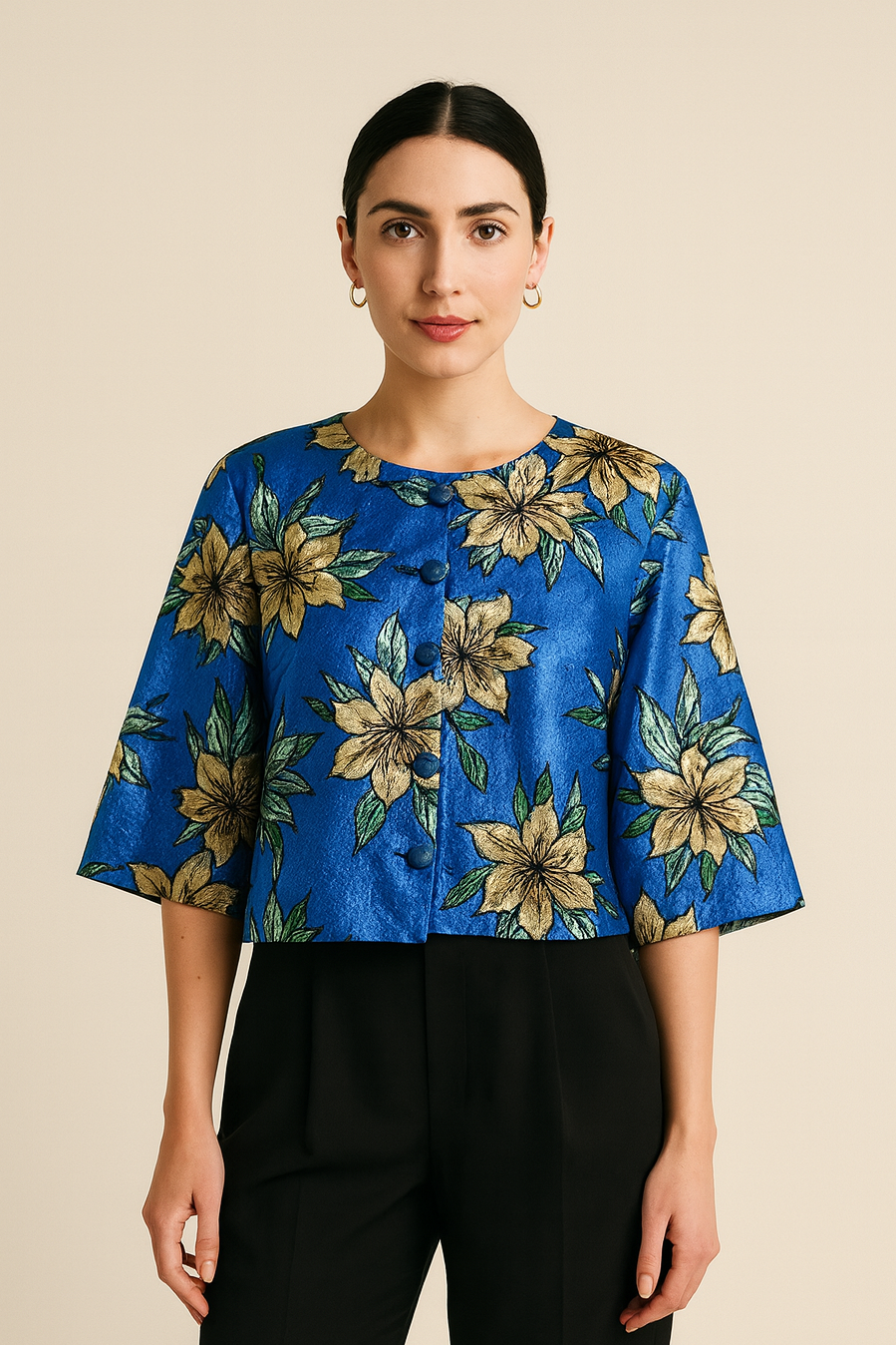 Bolero Asake bleu 1Look By Adé