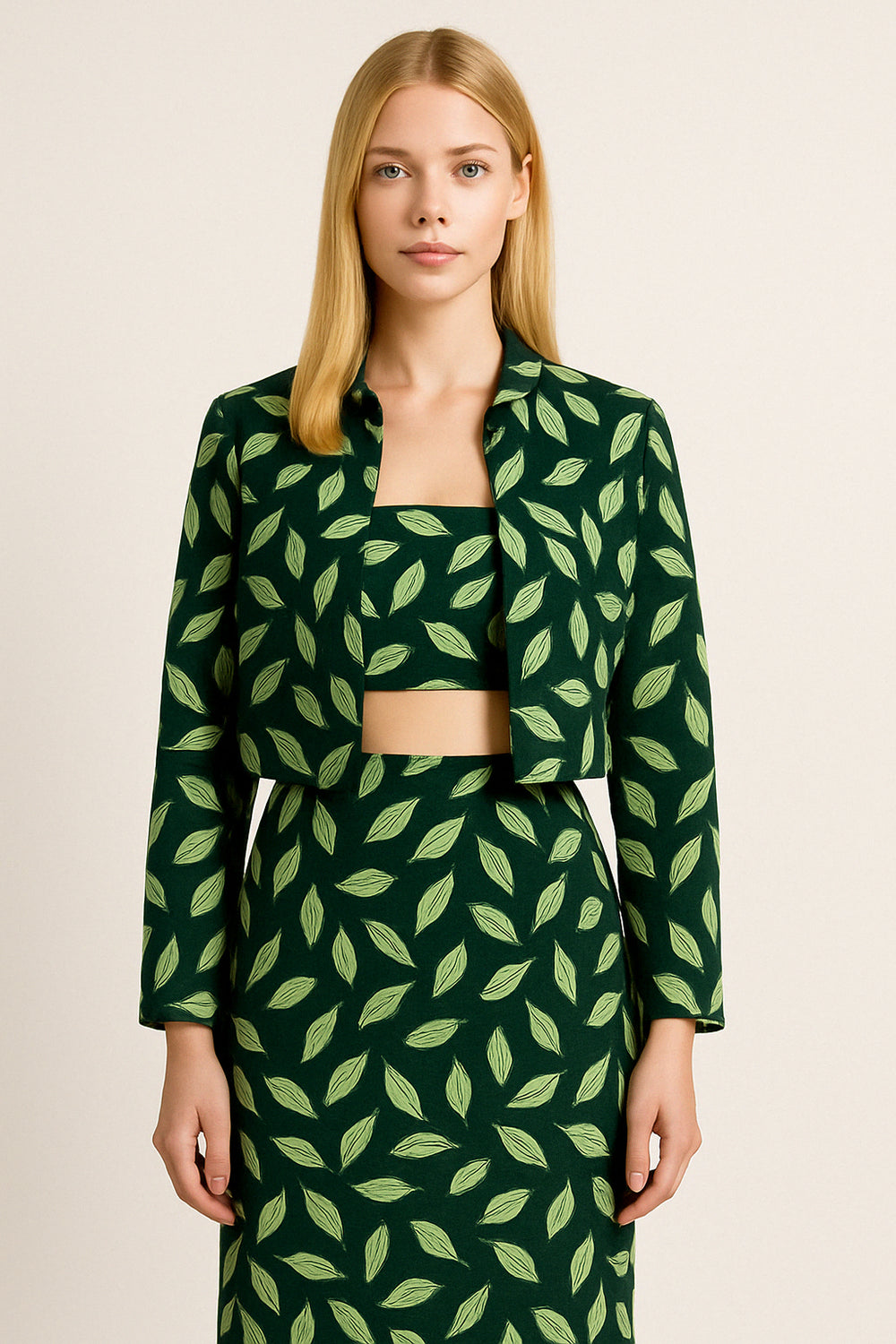 Ensemble Arayé 3 pièces Vert