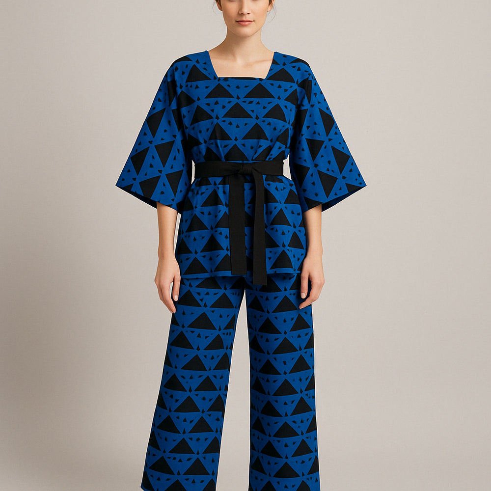 Ensemble Asiko Bleu et Noir
