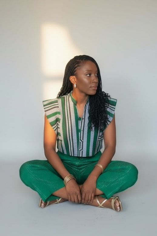 Ensemble ÀLÁRÀ porté – silhouette moderne et audacieuse