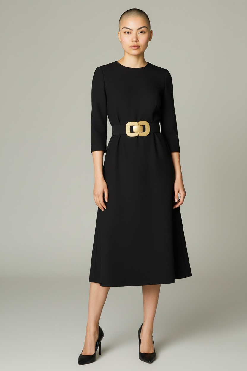 Ceinture élastique noire 1Look By Adé 