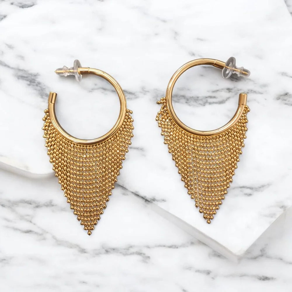 Boucles d’oreilles TRIANGLE DORÉ
