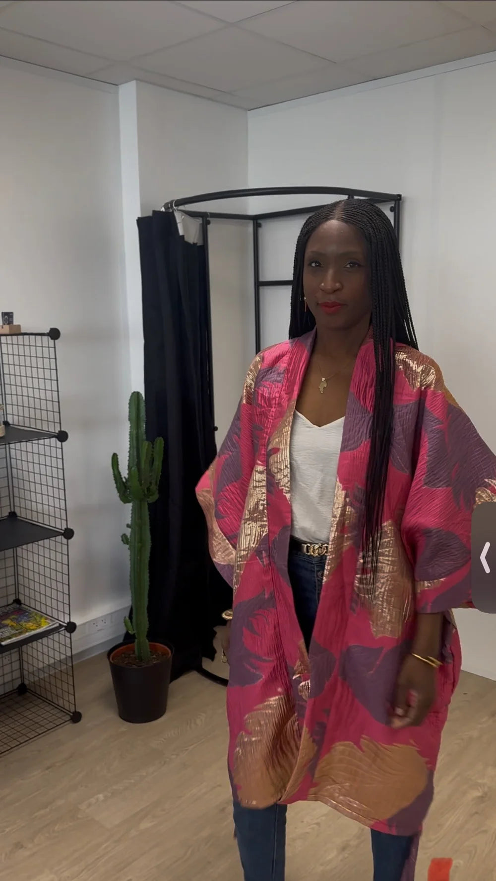 Kimono brocart Rose