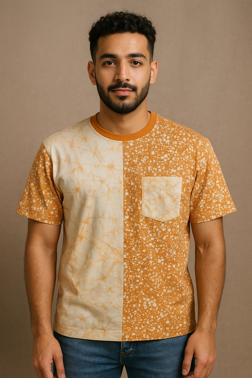 T-shirts d'art teints à la main Ìdàn Òrò