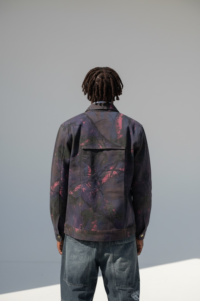 Veste mixte en jean dos interchangeable look artistique – 1Look By Adé