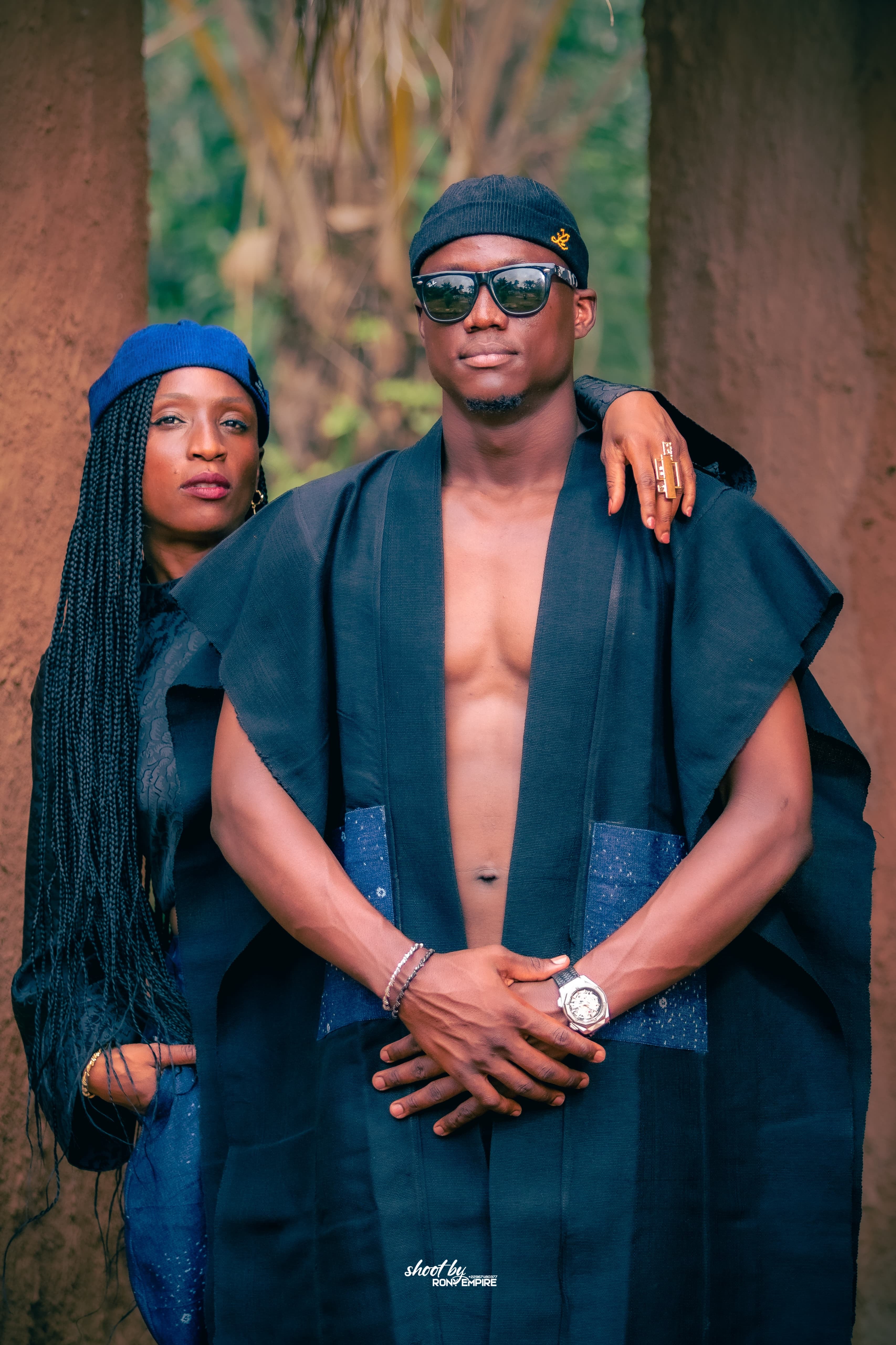 kimono AKÍKANJÚ 1Look By Adé – kimono long peintissé artisanal mixte
