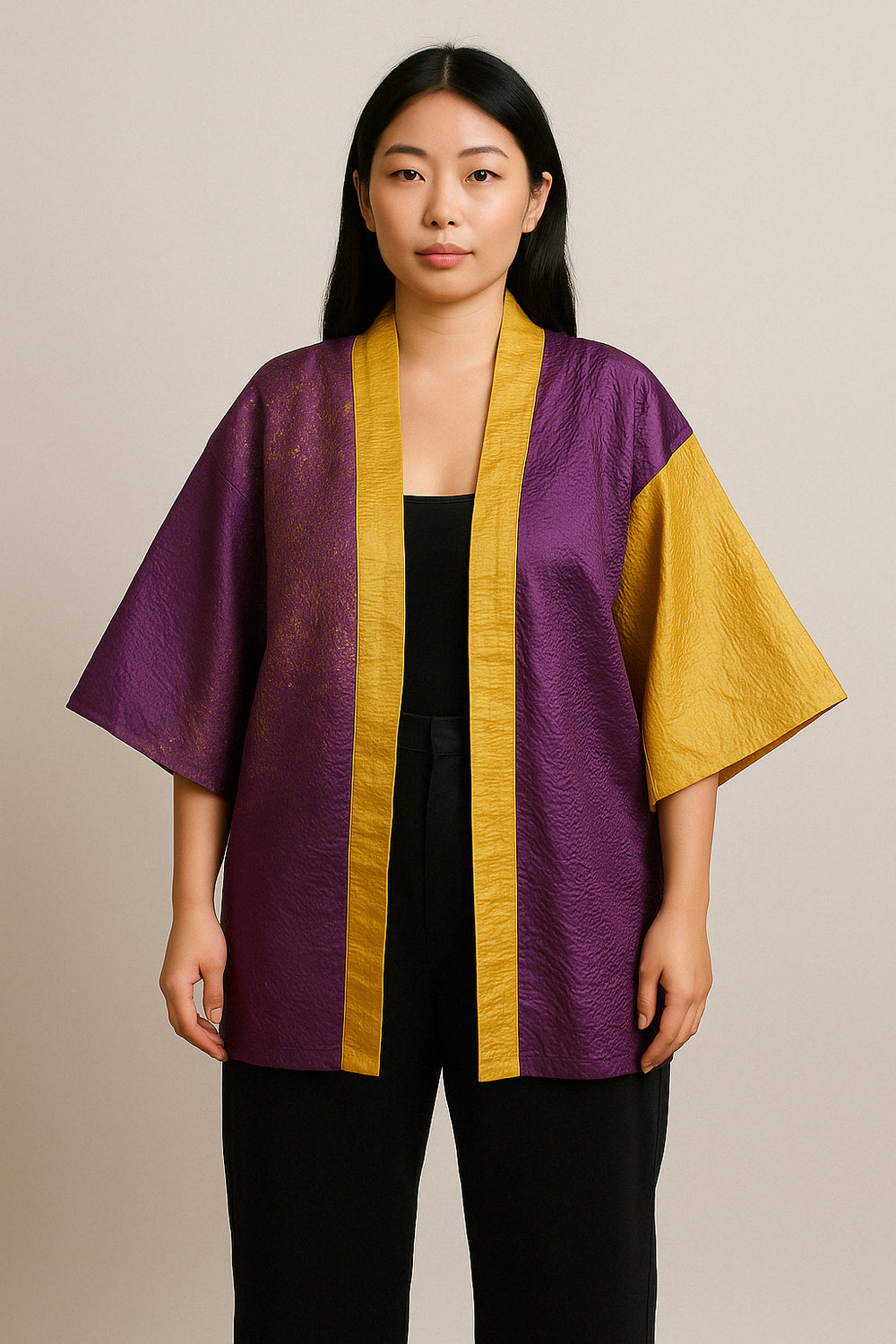 Kimono Borcart Violet & Or Ọláyímí